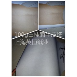 100g瑞典白挂面牛皮纸，卷筒白挂面纸