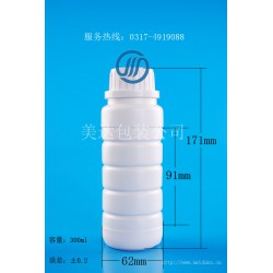 白色草帽盖|高阻隔防腐蚀|1000mlHDPE塑料瓶