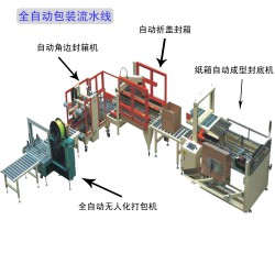 厂家定做全套包装流水线|后道无人化包装|自动化电商打包流水线