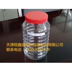 厂家直销3L透明pet塑料瓶 99-02广口瓶 食品包装桶 玩具罐金币桶 蜂蜜罐 宠物饲料罐