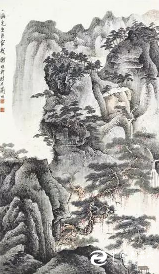 赏柝: 一代大师谢稚柳山水画作品