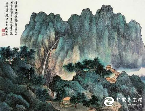 赏柝: 一代大师谢稚柳山水画作品