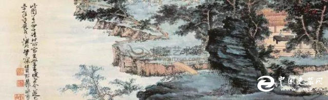 赏柝: 一代大师谢稚柳山水画作品