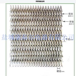 耐高温退火炉人字形网带 进口314不锈钢人字形网带