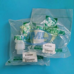 pillar皮拉PFA入珠外牙直通接头P-MCW8-N8B