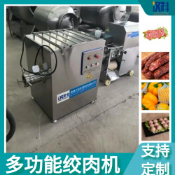 冻肉鲜肉绞肉机 烤肠加工设备 不锈钢四喜丸子加工绞碎机